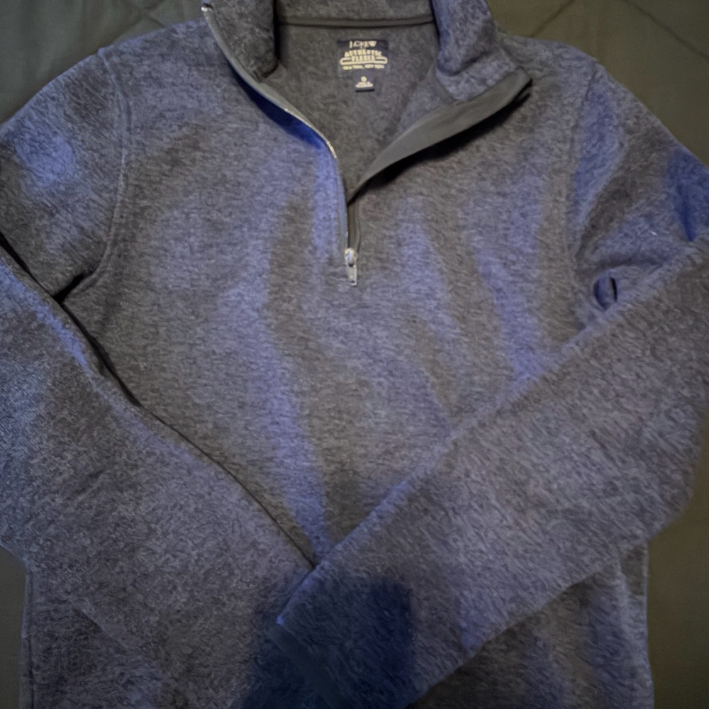 J. Crew Men's Fleece Blue Sweater